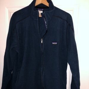Navy Blue Patagonia Fleece zip jacket sz. L